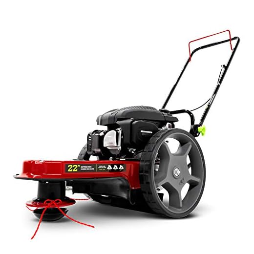 EARTHQUAKE 28463 M205 Trimmer with 150cc 4-Cycle Viper Engine Walk Behind String Mower, Red/Black