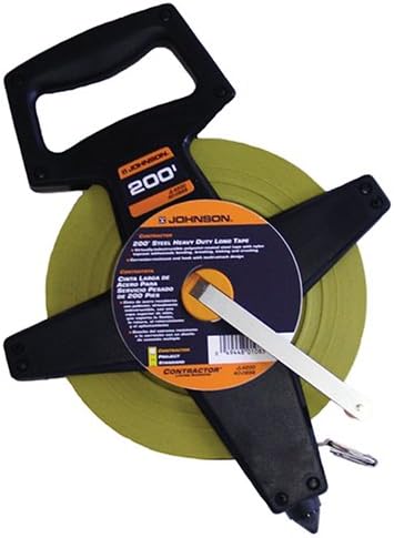 Johnson Level & Tool JL4200 200 Open Reel Long Steel Tape