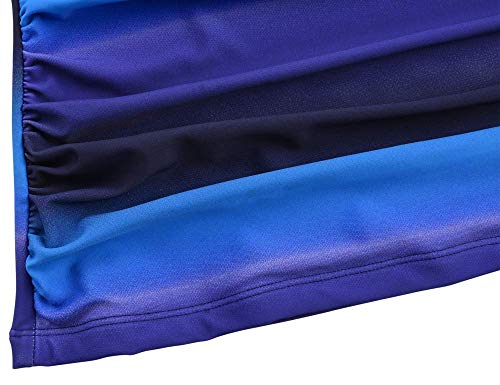 Image of Hilor Women's Tankini Tops Shirred Ruffled Swimsuits V Neck Swimwear Top