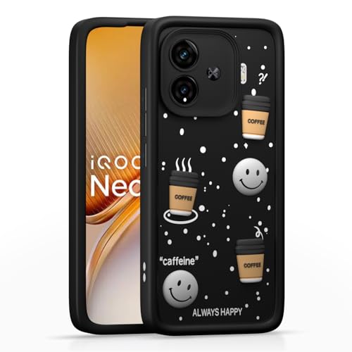 Image of Outlouders Back Cover for iQOO Neo 10R 5G / iQOO Z9 Turbo 5G / Vivo Y200 GT 5G | Cute Fun Cartoon 3D Bear Silicone | Full Body Protection Bumper Case (Black)