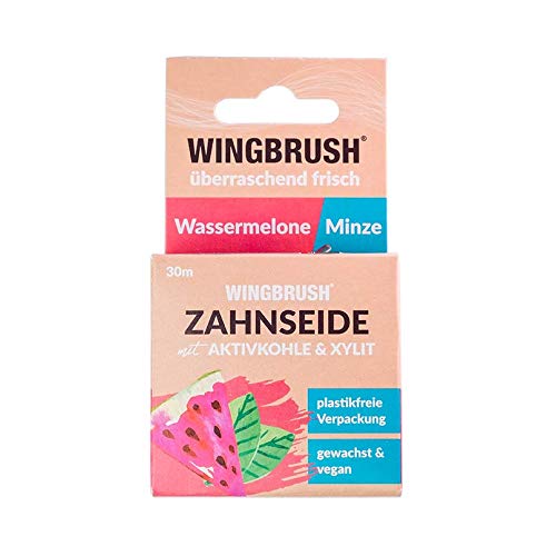 WINGBRUSH® umweltfreundliche Zahnseide Wassermelone Minze | Bekannt aus "Die Höhle der Löwen" Cover