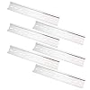 6 Roots DIN Mounting Rail Slotted Design Metal Cable Trays 200mm Long 1.2mm Thick for Air Switch Electric Meter Time…