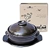 Crazy Korean Cooking Korean Stone Bowl (Dolsot), Sizzling Hot Pot for Bibimbap and Soup - Premium Ceramic (Large with Lid | 44 Fl oz) #1