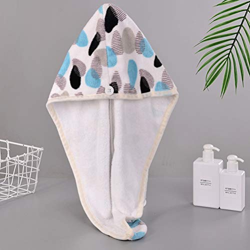 Minkissy Cabelo Toalha De Secagem Rápida Velo Coral Banho Cabelo Toalha De Microfibra de Cabelo Toal