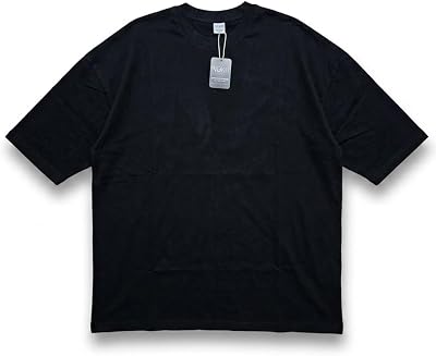 NORD Men's Premium Drop Shoulder Oversized T-Shirt, 100% Organic Combed Compact Heavyweight Cotton, Loose Fit Plain Tee