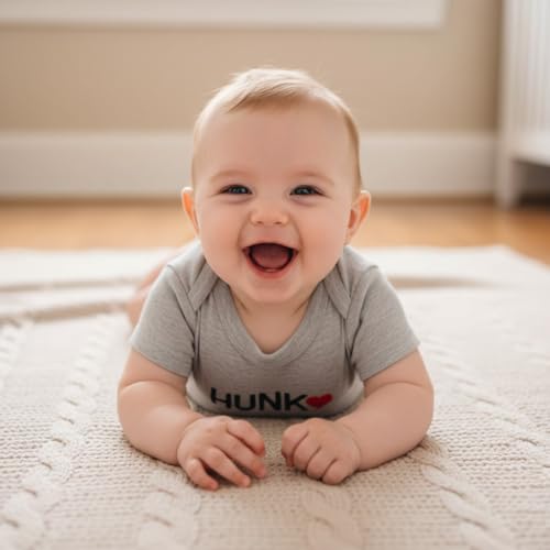 Image of Baby Boys Girls One Piece Outfit Set Short Sleeve Bodysuit