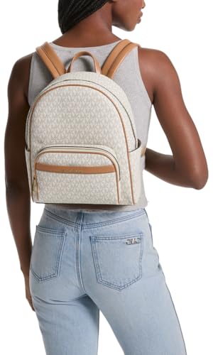 Michael Kors Women's Bex Medium Backpack, Vanilla/Acorn4