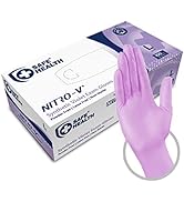 Gants Médicaux En Nitrile Jetables, Sans Poudre, Bleu, Taille L (Paquet De 100 Pièces