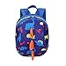 HANBIN Outdoor Dinosaurier Rucksack Tasche Geschirr Mädchen Zügel Schule mit Reisen Vorschule Gurt Anti-Lost Jungen Rucksack Kinder Sicherheit Kleinkind Blue 27 * 19 * 11cm