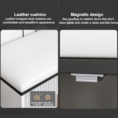Banc de rangement avec coussin d'assise et finitions soignées - 5