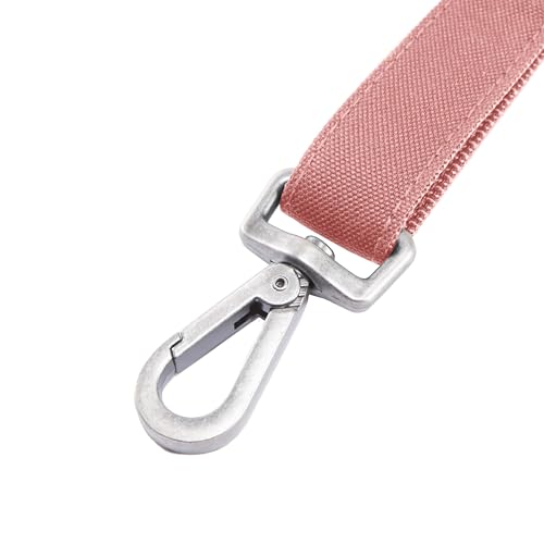 Carhartt Field Hundeleine, strapazierfähiges 600-Denier-Gewebe mit verstellbaren D-Ring-Metallbeschlägen, Rosentönung, Größe L