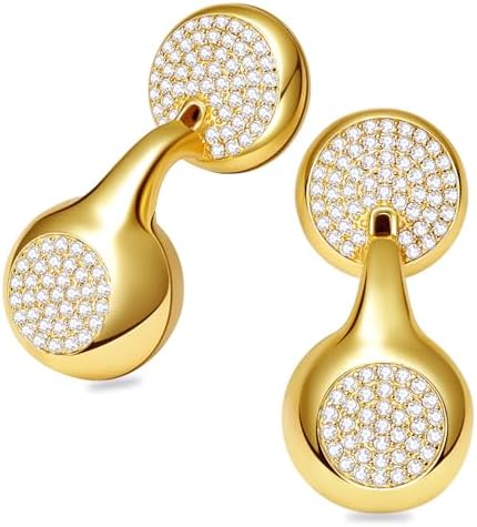 JewelPods H01 Open Ear Earbuds, Wireless Earring-Style Bluetooth Headphones for Women, Gift Jewelry Earphones Metal Teardrop Earbud, AI Clear Call & 72H Play (Yellow Gold)