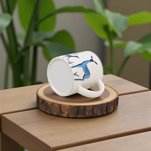 Image of CRAF10 Blue Stag Ceramic Tea /Coffee Mug - Single Piece, 330 ML, Elegant & Durable, Microwave Safe, Pack of 1, Office use