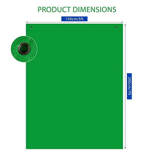 Andoer 1.5 * 2M / 5 * 7 pés Bi-Color Backdrop Lavável Fundo Tela Poliéster Algodão Material Pendurad