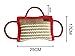Dog Training Bite Pillow 3 Handles Jute Tug Toy for Young Dogs Puppy Interactive Playing,Red
