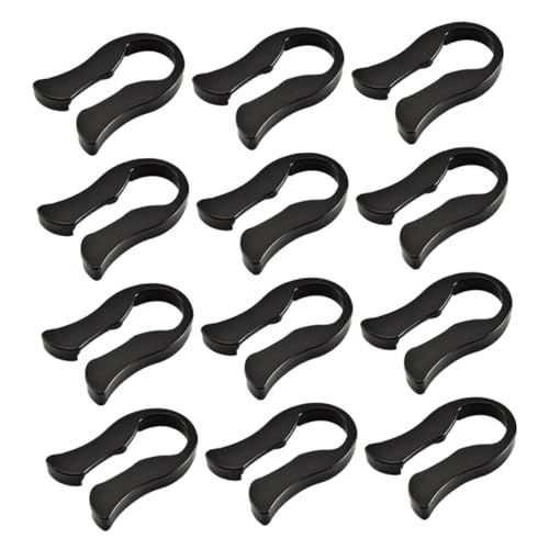 COLLBATH 12pcs Simple Foil Cutter Convenient Lid Lifter for Wine Bottles Ergonomic -skid Handle Kitchen Gadget Black