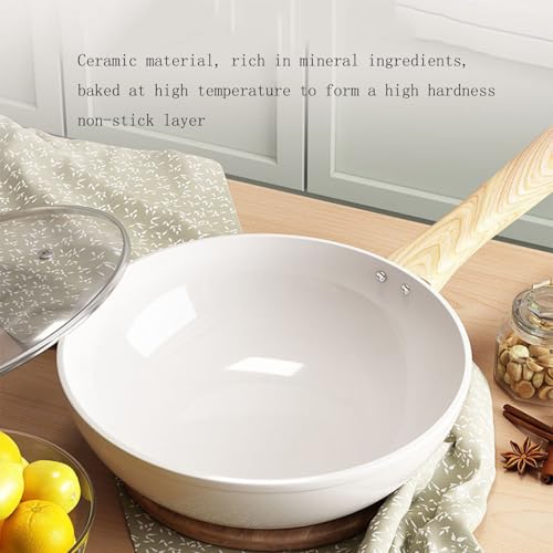 Wok de cerámica 28 cm sin recubrimiento para cocinas miniatura 3