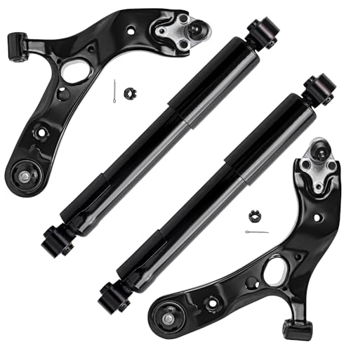 Image of Detroit Axle - Front Lower Control Arms w /Ball Joint Struts + Rear Shocks Replacement for 2006-2012 Toyota RAV4