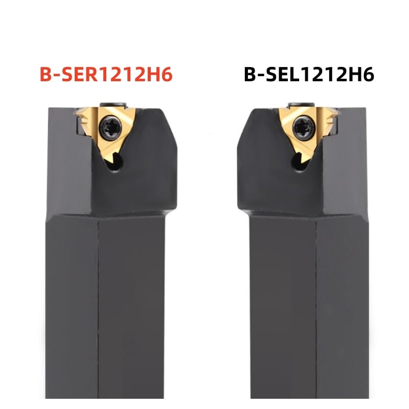 1PCS B-SER/SER/SEL 1010 2525 1212 CNC Lathe Machining Cutter External Threaded Tool Threading Toolholders Thread Turning Holder(SEL1010H11)