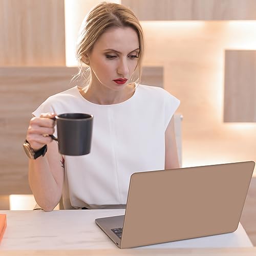 Seorsok Compatible with MacBook Air 13 Inch Case2022 2021 2020 2019 2018 Release A1932 A2179 M1 A2337 Touch ID,Plastic Hard Shell Case with Keyboard Cover-Brown by Seorsok - Image 6