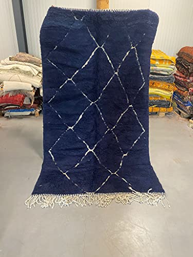 Marokkanische Beni Mrirt Berber Teppich Orient Teppich - 100% handgewebte natürlich Tribal Wolle Teppich - Diamant…