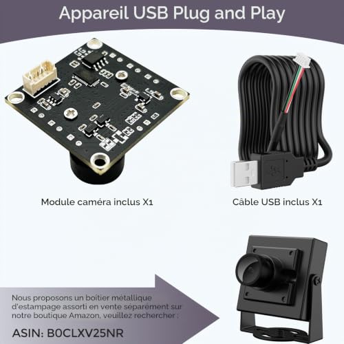 InnoMaker Caméra UVC USB 2.0 720P avec DFOV 120° - pour Raspberry Pi, Jetson Nano, Matériel Embarqué | Compatible Windows, Linux, Mac OS, Android – vue 6