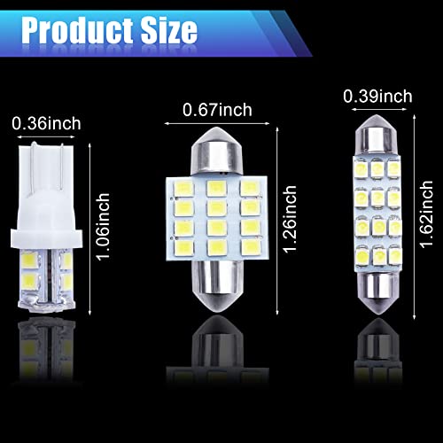 Yogeier YOGEIER-LED BULB Car Led Bulb, Led Combination Set Of 24 Sets, Used For Car Interior/Indoor Map Dome/ Trunk / License Lights thumb #1