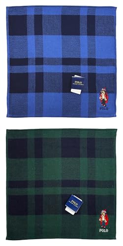 ポロベア刺繍 タオルハンカチ