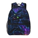 FITGS Cartoon Dra_gon Backpacks Lightweight Casual Shoulder Bags Man Woman Large Capacity Laptop Backpack for Work Travel Hiking
