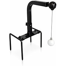 Golf Swing Trainer, Golf Training Aid with Ground Stake Outdoor Practice, Dual Axis Rotation, 4-Point Anchor, Adjustable Height &ndash; Swing Path Corrector for Backyard
