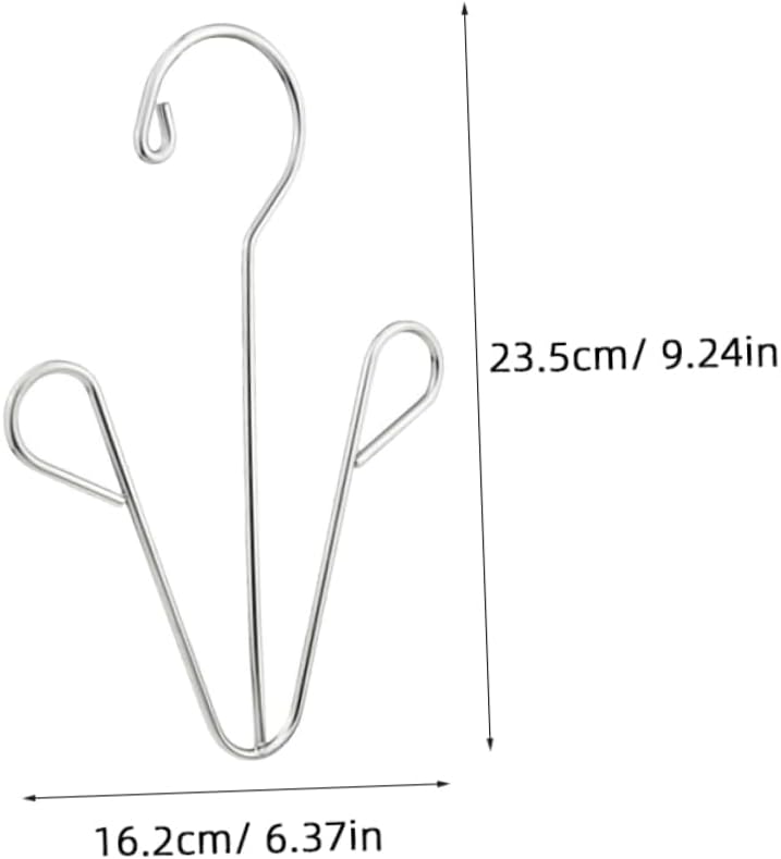 STOBAZA Sturdy Stainless Steel Shoe Dryer Rack 2 Pack Boot Hanger Clothes Drying Shelf