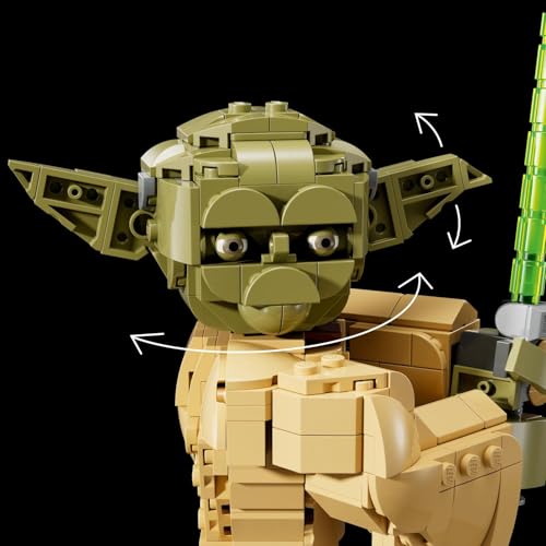 Image of LEGO Star Wars: Attack of the Clones Yoda Bust - Collectible Building Set for Adults - 75438