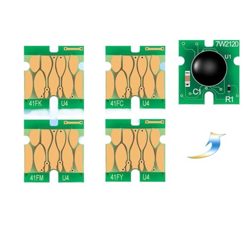 Chip T41F3 Amarillo compatible con SC T3400 y SC T5400 de auto reinicio