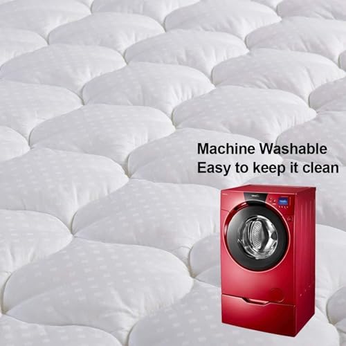 LEISURE TOWN Full XL Mattress Pad Cover Cooling Mattress Topper Cotton Top Pillow Top with Snow Down Alternative Fill (8-21 Inch Fitted Deep Pocket)(54"x80")