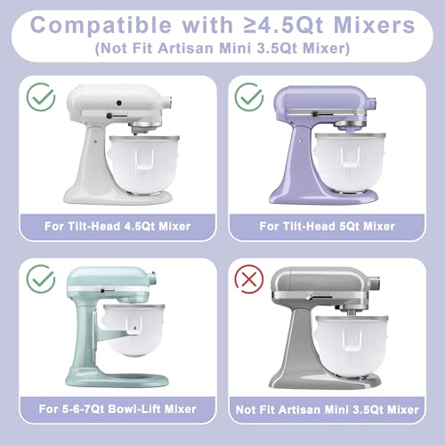 image for Aligat Ice Cream Maker Kitchen Aid, Food Processor Accessories Compati