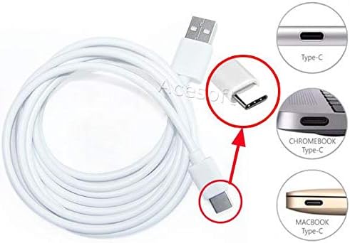 [Galaxy S10 Plus Cable] High Efficiency Extra Long Type C USB-C USB 3.1 Cable Charging Power Data Wire Compatible with Samsung Galaxy S10+ SM-G975U Phone - 9 Feet