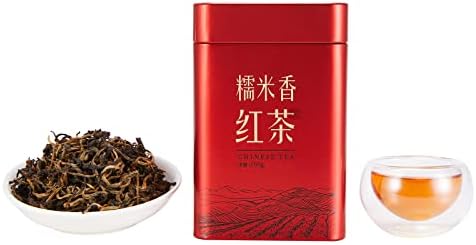HUAYING Chinese Black Tea Loose Leaf, Yunnan Black Tea with Glutinous Rice Fragrant, Loose Leaf Tea 3.5 oz/100g