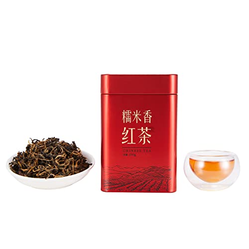 Huaying Chinese Black Tea Loose Leaf, Yunnan Black Tea With Glutinous Rice Fragrant, Loose Leaf Tea 3.5 Oz/100G #TOP13