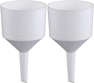 Baluue Buchner Funne Plastic Cone Strainer Paper Filtering Funnels Kit, Lab Plastic Funnel Premuim PP Material Buchner Filter Experimental Research Funnel for Laboratory Scientific Kitchen 70mm
