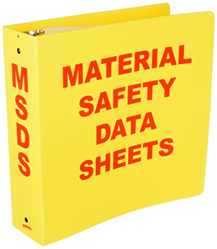 Brady BR824A Binder, Material Safety Data Sheets