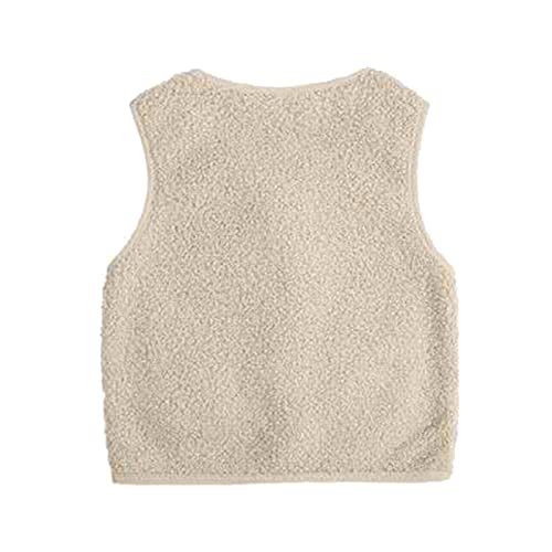 Toddler Children Girls Boys Solid Warm Thick Spring Winter Sleeveless Vest Clothes Coat Zipper Toddler Winter Clothes2