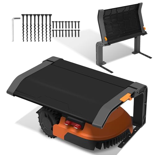 Yakimz Klappbare Mähroboter Garage Dach Carport für Rasenmäher Rasenroboter Automower, Klappbare Überdachung| Rasenroboter Garage für Garten Witterungsbeständig+UV-Schutz - einfacher Aufbau