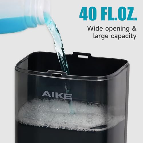 AIKE Wall Mount Liquid Soap Dispenser for Commercial Bathrooms,Offices,Restaurants 40.5 oz/1200ml Large Capacity AK1007,Black by AIKE - Image 3
