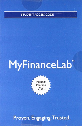 Mylab Finance with Pearson Etext -- Access Card... 0134417607 Book Cover