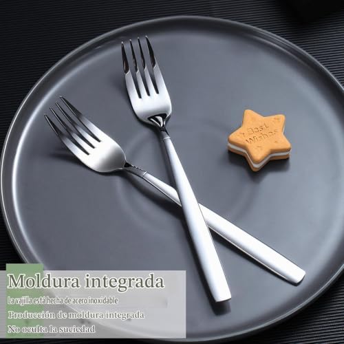 Miniatura 7 de Kyraton Tenedor De Cena 24 Piezas, Acero Inoxidable 18,3 Cm Horquillas Cubiertos, Tenedores De Mesa Juego De 24
