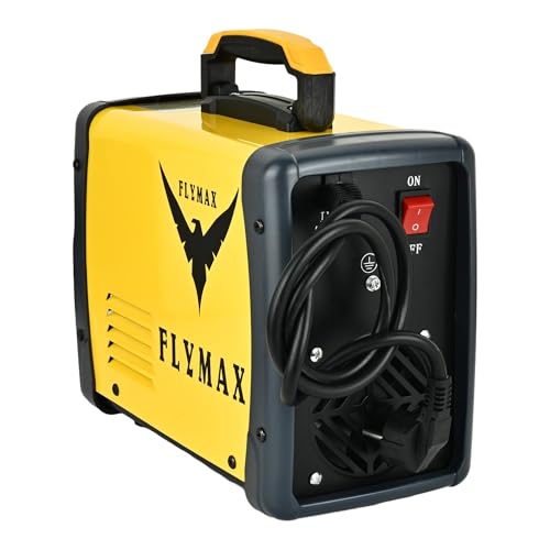 Image of HYCO LABEL FLYMAX ARC-250 MMA Arc Welding Machine, 250A, Single Phase, Hot Start & Anti-Stick Function, Arc Force Control, Yellow, for Industrial & DIY Welding