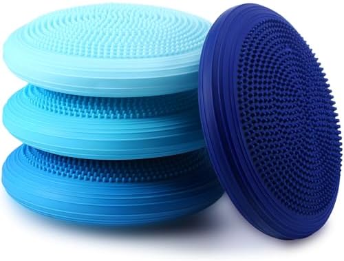 Libima 4 Pcs Wiggle Seat Inflated Wobble Cushion for Sensory Kid ...