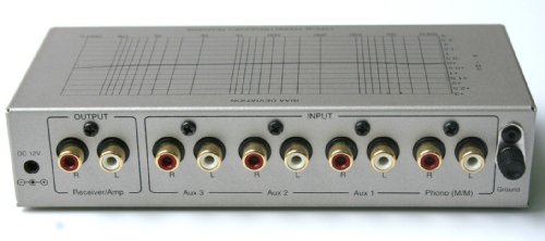Tcc Tc-754 Black Riaa Phono Preamp (Pre-Amp, Preamplifier) With Three Switchable Aux Inputs And Variable Output Level #TOP4