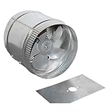 Acme Miami 9014 14 in. Duct Booster - 1290 CFM - Silver