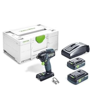 Festool – Akku-Schlagschrauber TID 18 HPC 4,0 I-Plus inkl. Akkupacks BP 18 Li 4,0 + Schnellladegerät + Gürtelclip + Systainer SYS3 M 187